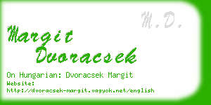 margit dvoracsek business card